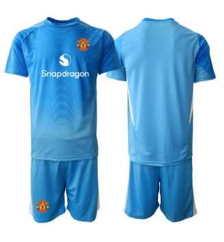 Manchester United Keeper Thuis tenue Kids 2025-26 Voetbalshirt Korte Mouw + Shorts