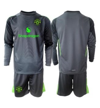 Manchester United Keeper Uit tenue Kids 2025-26 Lange Mouwen (+ broek)