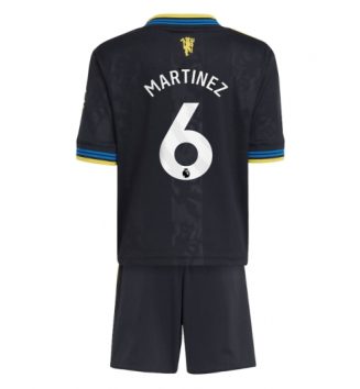 Manchester United Lisandro Martinez #6 Derde tenue Kids 2025-26 Voetbalshirt Korte Mouw + Shorts