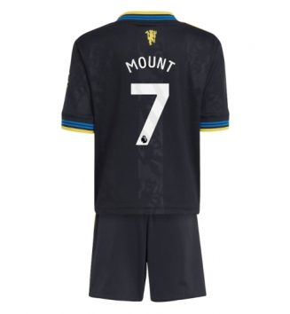 Manchester United Mason Mount #7 Derde tenue Kids 2025-26 Voetbalshirt Korte Mouw + Shorts