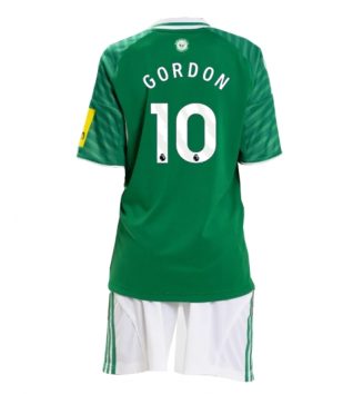 Newcastle United Anthony Gordon #10 Uit tenue Kids 2025-26 Voetbalshirt Korte Mouw + Shorts