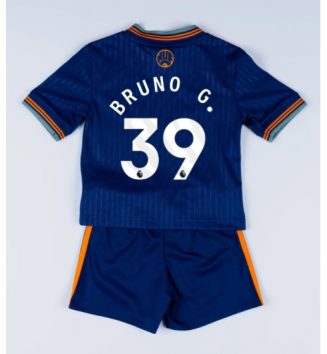 Newcastle United Bruno Guimaraes #39 Derde tenue Kids 2025-26 Voetbalshirt Korte Mouw + Shorts