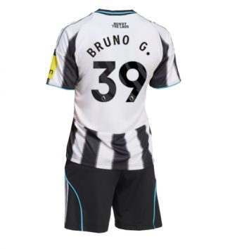 Newcastle United Bruno Guimaraes #39 Thuis tenue Kids 2025-26 Voetbalshirt Korte Mouw + Shorts