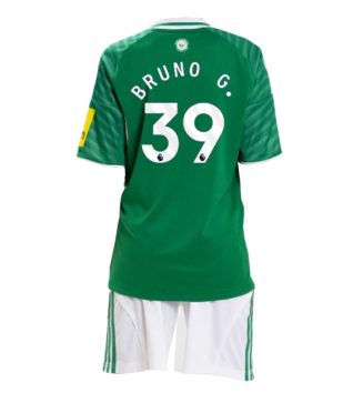 Newcastle United Bruno Guimaraes #39 Uit tenue Kids 2025-26 Voetbalshirt Korte Mouw + Shorts
