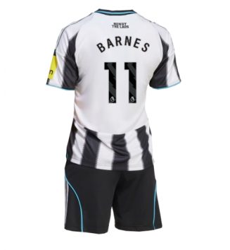Newcastle United Harvey Barnes #11 Thuis tenue Kids 2025-26 Voetbalshirt Korte Mouw + Shorts