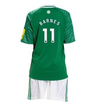Newcastle United Harvey Barnes #11 Uit tenue Kids 2025-26 Voetbalshirt Korte Mouw + Shorts