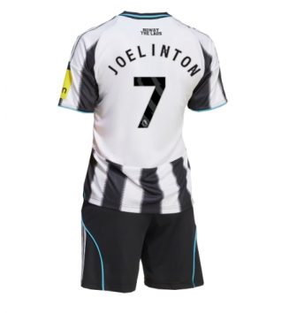 Newcastle United Joelinton #7 Thuis tenue Kids 2025-26 Voetbalshirt Korte Mouw + Shorts