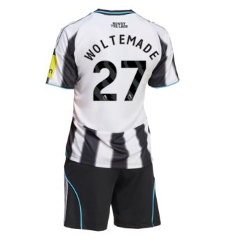 Newcastle United Nick Woltemade #27 Thuis tenue Kids 2025-26 Voetbalshirt Korte Mouw + Shorts