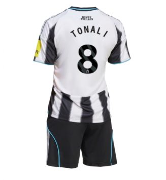 Newcastle United Sandro Tonali #8 Thuis tenue Kids 2025-26 Voetbalshirt Korte Mouw + Shorts