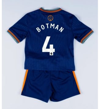 Newcastle United Sven Botman #4 Derde tenue Kids 2025-26 Voetbalshirt Korte Mouw + Shorts