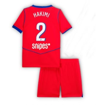Paris Saint-Germain Achraf Hakimi #2 Derde tenue Kids 2025-26 Voetbalshirt Korte Mouw + Shorts Paris Saint-Germain Achraf Hakimi #2 Derde tenue Kids 2025-26 Voetbalshirt Korte Mouw + Shorts
