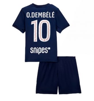 Paris Saint-Germain Ousmane Dembele #10 Thuis tenue Kids 2025-26 Voetbalshirt Korte Mouw + Shorts