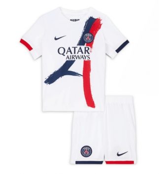 Paris Saint-Germain Uit tenue Kids 2025-26 Voetbalshirt Korte Mouw + Shorts Paris Saint-Germain Uit tenue Kids 2025-26 Voetbalshirt Korte Mouw + Shorts