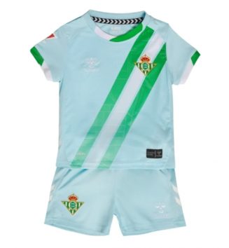 Real Betis Uit tenue Kids 2025-26 Voetbalshirt Korte Mouw + Shorts