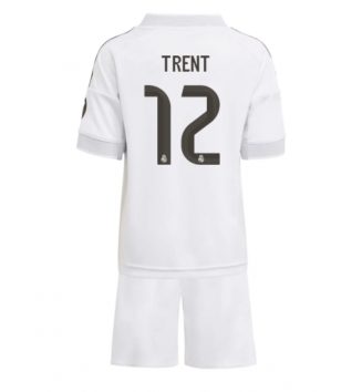 Real Madrid Alexander-Arnold #12 Thuis tenue Kids 2025-26 Voetbalshirt Korte Mouw + Shorts