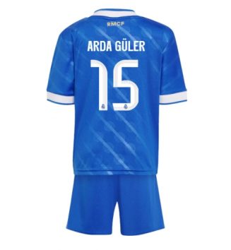 Real Madrid Arda Guler #15 Derde tenue Kids 2025-26 Voetbalshirt Korte Mouw + Shorts
