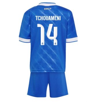 Real Madrid Aurelien Tchouameni #14 Derde tenue Kids 2025-26 Voetbalshirt Korte Mouw + Shorts
