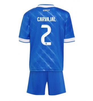 Real Madrid Daniel Carvajal #2 Derde tenue Kids 2025-26 Voetbalshirt Korte Mouw + Shorts
