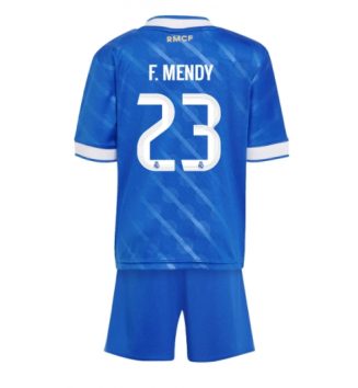 Real Madrid Ferland Mendy #23 Derde tenue Kids 2025-26 Voetbalshirt Korte Mouw + Shorts