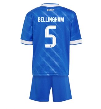 Real Madrid Jude Bellingham #5 Derde tenue Kids 2025-26 Voetbalshirt Korte Mouw + Shorts