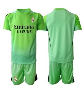 Real Madrid Keeper Uit tenue Kids 2025-26 Voetbalshirt Korte Mouw + Shorts