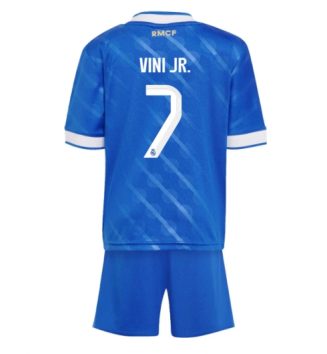 Real Madrid Vinicius Junior #7 Derde tenue Kids 2025-26 Voetbalshirt Korte Mouw + Shorts