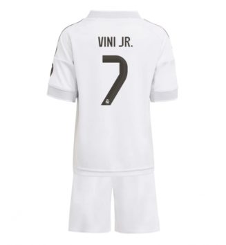 Real Madrid Vinicius Junior #7 Thuis tenue Kids 2025-26 Voetbalshirt Korte Mouw + Shorts