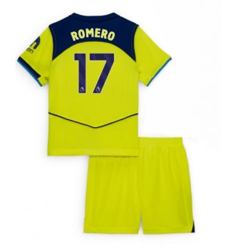Tottenham Hotspur Cristian Romero #17 Derde tenue Kids 2025-26 Voetbalshirt Korte Mouw + Shorts