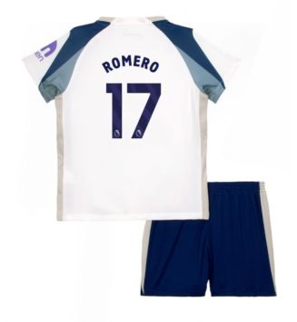 Tottenham Hotspur Cristian Romero #17 Thuis tenue Kids 2025-26 Voetbalshirt Korte Mouw + Shorts