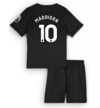 Tottenham Hotspur James Maddison #10 Uit tenue Kids 2025-26 Voetbalshirt Korte Mouw + Shorts