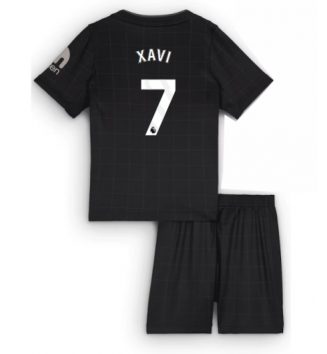 Tottenham Hotspur Xavi Simons #7 Uit tenue Kids 2025-26 Voetbalshirt Korte Mouw + Shorts
