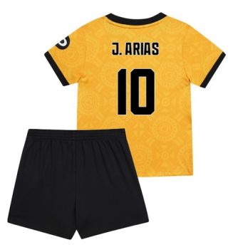 Wolves Jhon Arias #10 Thuis tenue Kids 2025-26 Voetbalshirt Korte Mouw + Shorts
