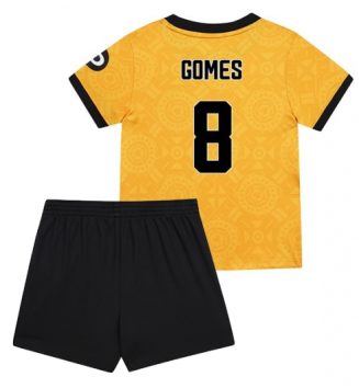 Wolves Joao Gomes #8 Thuis tenue Kids 2025-26 Voetbalshirt Korte Mouw + Shorts