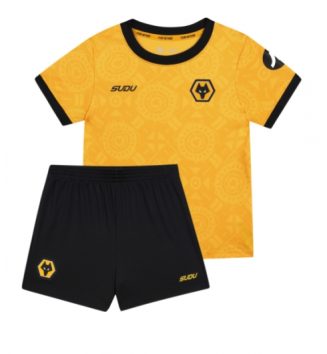 Wolves Thuis tenue Kids 2025-26 Voetbalshirt Korte Mouw + Shorts