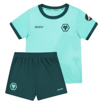 Wolves Uit tenue Kids 2025-26 Voetbalshirt Korte Mouw + Shorts