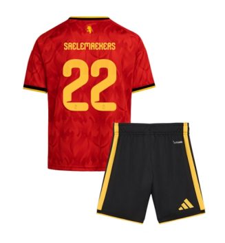 België Alexis Saelemaekers #22 Thuis tenue Kids WK 2026 Voetbalshirt Korte Mouw + Shorts