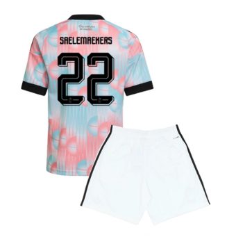België Alexis Saelemaekers #22 Uit tenue Kids WK 2026 Voetbalshirt Korte Mouw + Shorts