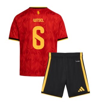 België Axel Witsel #6 Thuis tenue Kids WK 2026 Voetbalshirt Korte Mouw + Shorts