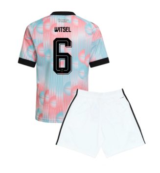 België Axel Witsel #6 Uit tenue Kids WK 2026 Voetbalshirt Korte Mouw + Shorts