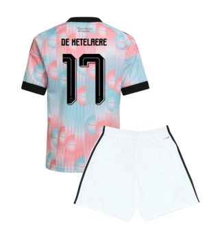 België Charles De Ketelaere #17 Uit tenue Kids WK 2026 Voetbalshirt Korte Mouw + Shorts