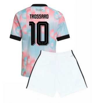 België Leandro Trossard #10 Uit tenue Kids WK 2026 Voetbalshirt Korte Mouw + Shorts