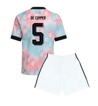 België Maxim De Cuyper #5 Uit tenue Kids WK 2026 Voetbalshirt Korte Mouw + Shorts
