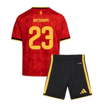 België Michy Batshuayi #23 Thuis tenue Kids WK 2026 Voetbalshirt Korte Mouw + Shorts