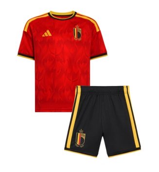 België Thuis tenue Kids WK 2026 Voetbalshirt Korte Mouw + Shorts