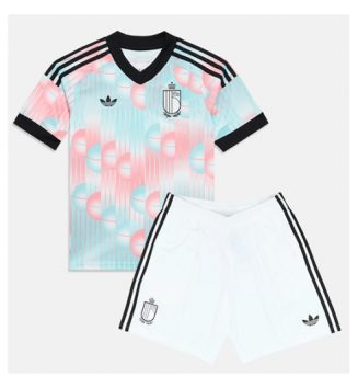 België Uit tenue Kids WK 2026 Voetbalshirt Korte Mouw + Shorts