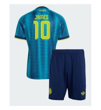 Colombia James Rodriguez #10 Uit tenue Kids WK 2026 Voetbalshirt Korte Mouw + Shorts
