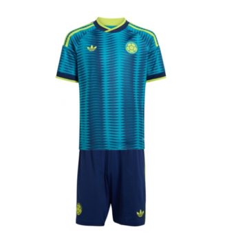 Colombia Uit tenue Kids WK 2026 Voetbalshirt Korte Mouw + Shorts