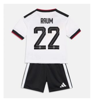 Duitsland David Raum #22 Thuis tenue Kids WK 2026 Voetbalshirt Korte Mouw + Shorts
