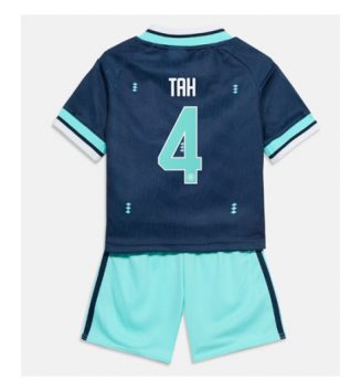 Duitsland Jonathan Tah #4 Uit tenue Kids WK 2026 Voetbalshirt Korte Mouw + Shorts