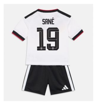 Duitsland Leroy Sane #19 Thuis tenue Kids WK 2026 Voetbalshirt Korte Mouw + Shorts